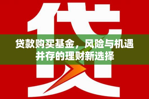 高雄贷款购买基金，风险与机遇并存的理财新选择