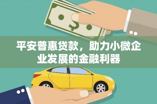 高雄平安普惠贷款，助力小微企业发展的金融利器